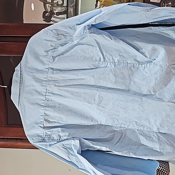 Amazon COOFANDY Crisp Cotton Shirt Contrast Trim Long sleeves large - Picture 8 of 11